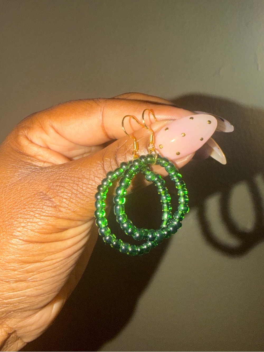NEW! Jenny’s Handmade Custom Beaded Hoop Earrings